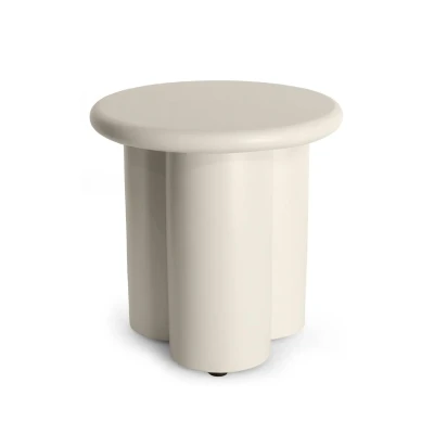 Sidebord Rib Oyster Beige – Udendørs komposit sidebord Sidebord Rib Oyster Beige – Udendørs komposit sidebord