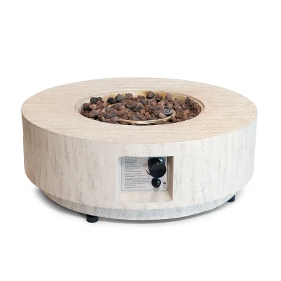 Estate Rund 76 Travertin Ildsted Bord – Kjøp Online Her