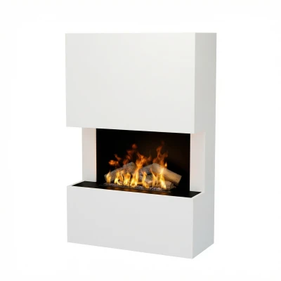 Glow Fire Tucholsky 3-sidet Hvid Vanddamppejs - Køb Online Glow Fire Tucholsky 3-sidet Hvid - OMC 600 | Fritstående Vanddamp Pejs, Hvid, 91 cm x 150 cm x 35 cm