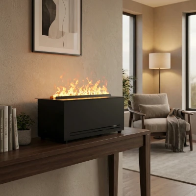 ScandiFlames Electric AquaFires Base 40 fritst&aring;ende Opti-myst pejseindsats