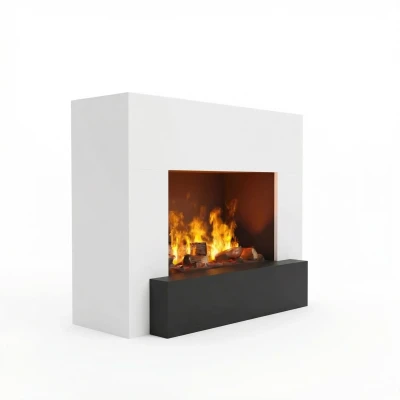 Glow Fire Hauptmann OMC 600 - Frittstående Vannpeis Glow Fire Hauptmann - OMC 600 | Frittstående vanndamp peis, 90 cm x 110 cm x 45 cm