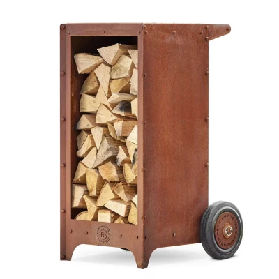 RB73 Ker Br&aelig;ndeopbevaring i cortenst&aring;l med rustfinish