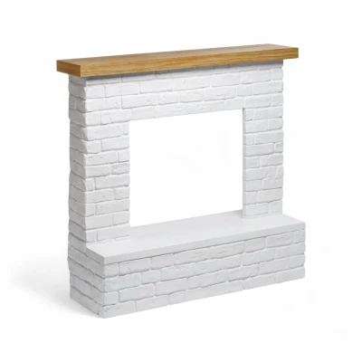 TAGU Rolf Hvid - Fritst&aring;ende pejsramme uden pejseindsats