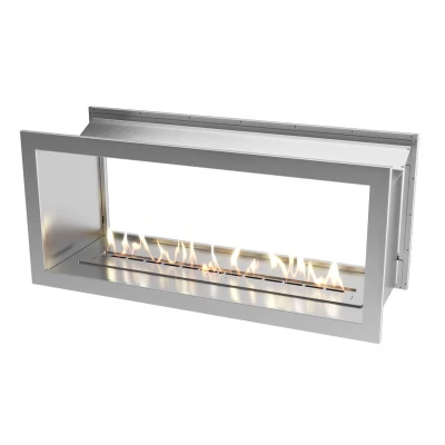 Icon Fires to-sidet Slimline Firebox 1350 | Biopejs-shop.dk Icon Slimline Firebox SFBDS1350 - Stål