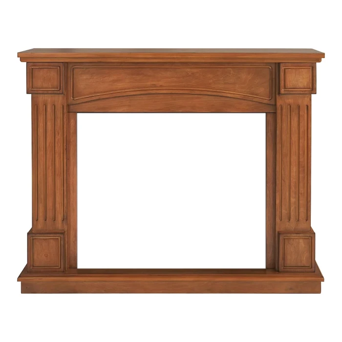 Boston Free-standing Electric Fireplace Frame - Oak