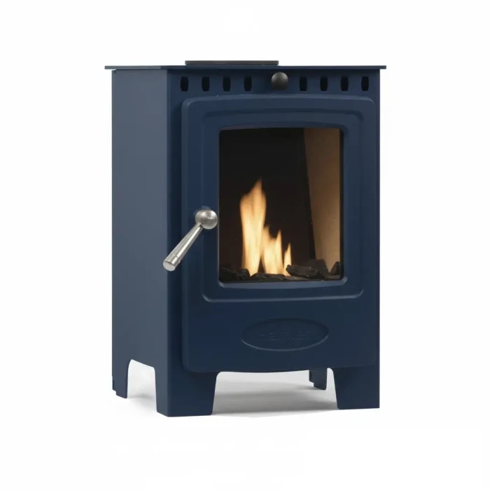 Hamlet Solution 4 Atlantic Blue &ndash; Freestanding Bioethanol Stove