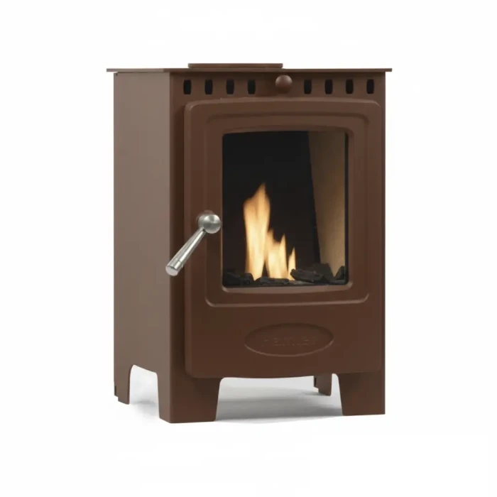 Arada Solution 4 Bioethanol Freestanding Bioethanol Stove in Chestnut Brown