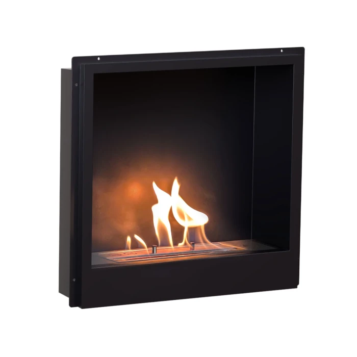Black Surtur 18 inch bioethanol fireplace insert for freestanding stoves