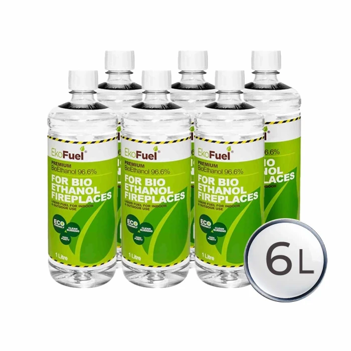 EkoFuel Bioethanol - 6 Litres | Bioethanol-fireplace EkoFuel Bioethanol - 6 litres