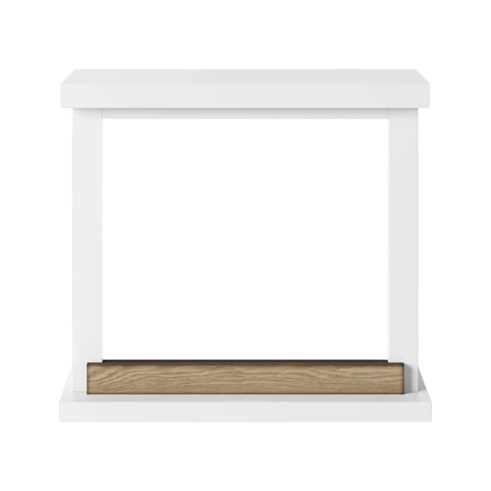 Marco para chimenea Hagen Blanco de TAGU, dise&ntilde;o moderno en blanco para chimeneas el&eacute;ctricas.