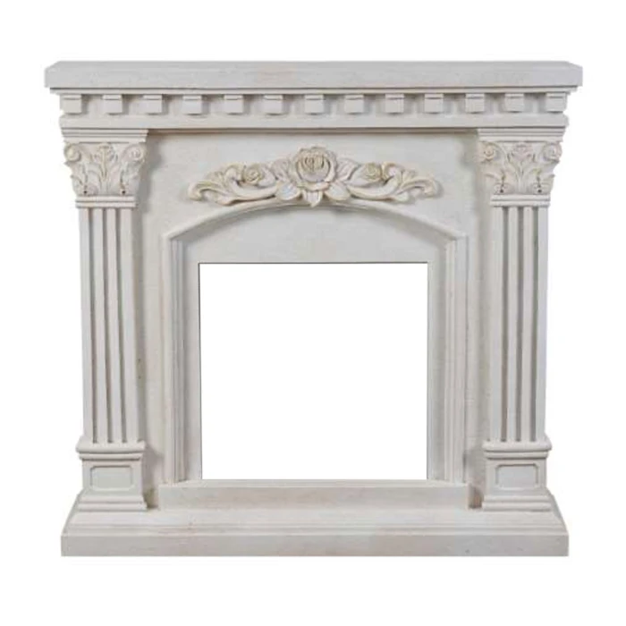 Freyr Freestanding Fireplace Surround Without Insert | Shop Online ScandiFlames Freyr freestanding polystone fireplace surround without insert