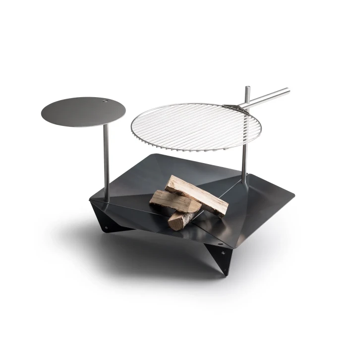 Rejilla de parrilla TRIPLE 45 de H&ouml;fats en acero inoxidable para brasero exterior