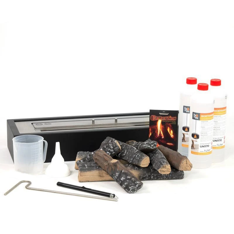 Biopejsepakke til brændeovn DIY biopejs på 65 cm