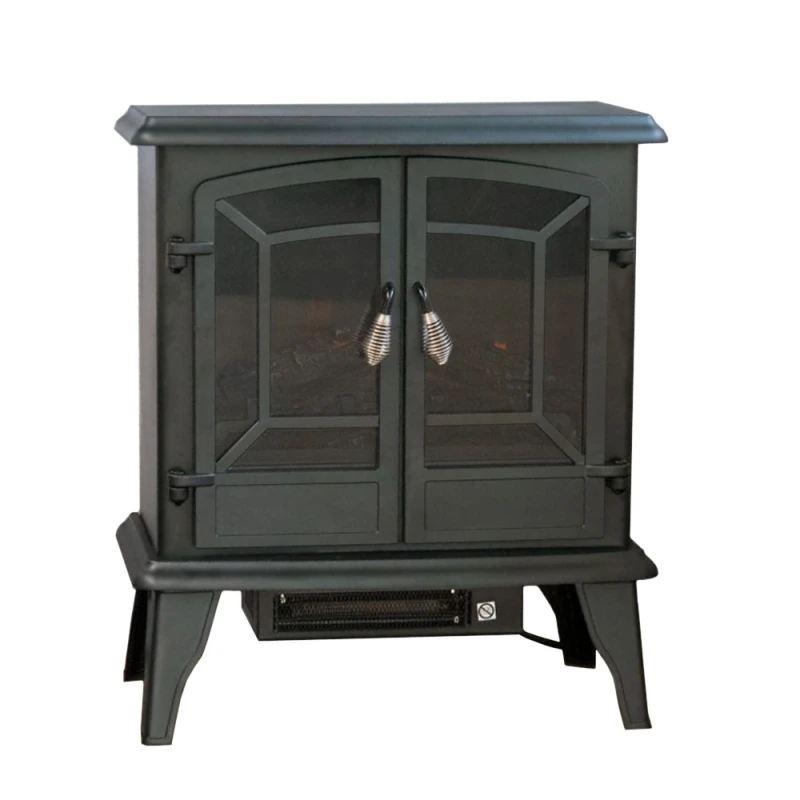 Elektrisk pejs med varmebl&aelig;ser