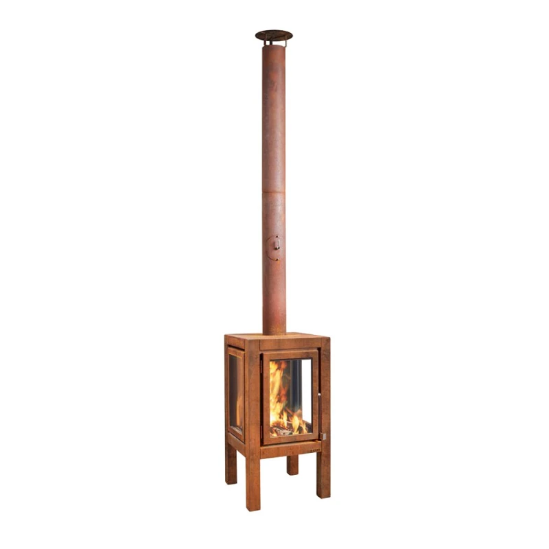 Quaruba XXL rustet st&aring;l havepejs