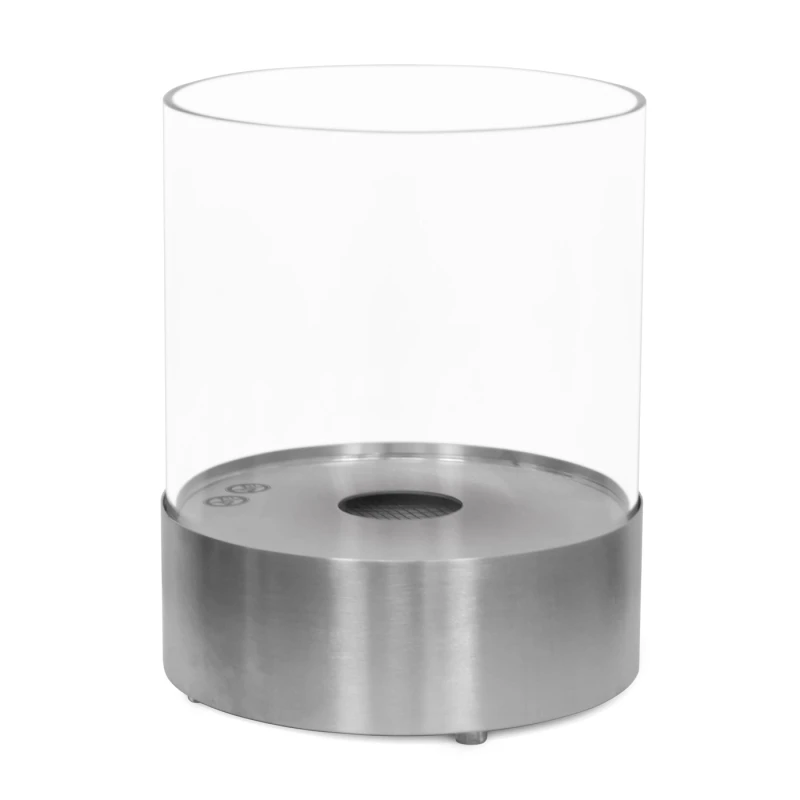 Southwark Biopejs - Cylinderformet ethanolpejs til bord i st&aring;l