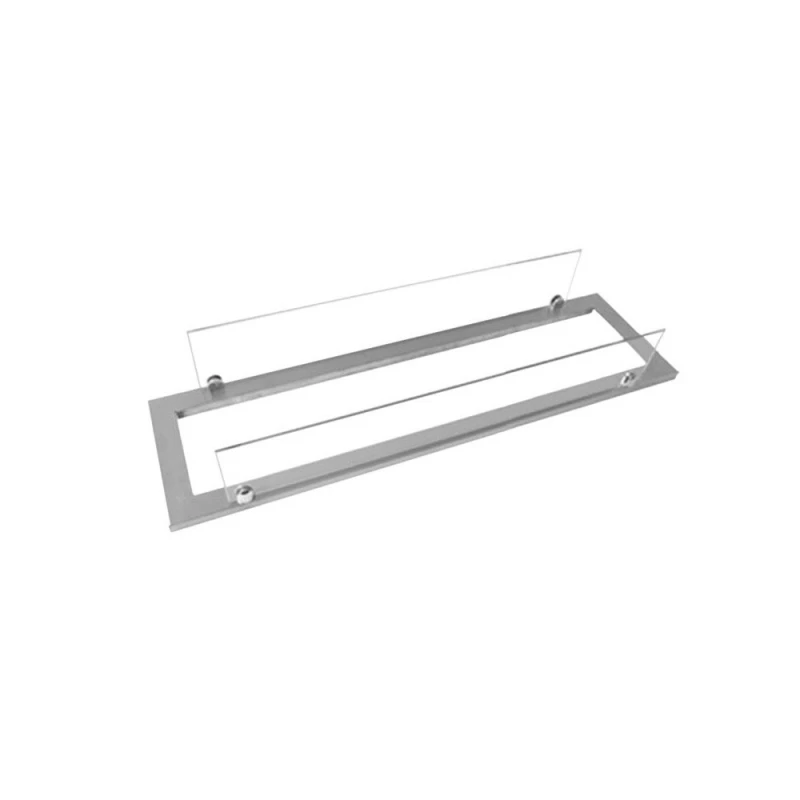 Staalramme med glas til 600 mm braender