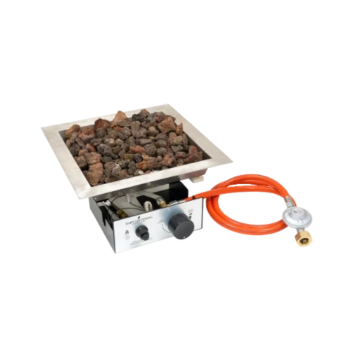 Firkantet Gasbr&aelig;nder 36x36 cm &ndash; LPG-gasbr&aelig;nder til ildbord