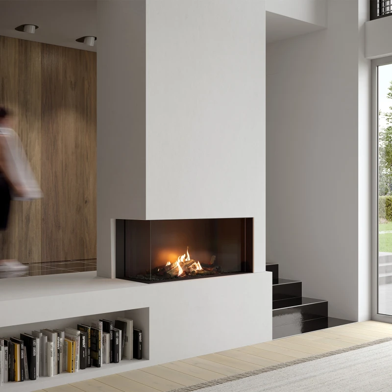 Faber MatriX Hybrid 1050/500 II gaspejs i sort med moderne design og hj&oslash;rneinstallation