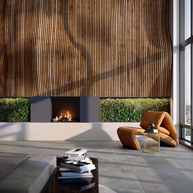 Faber MatriX Hybrid 800/650 I Gaspejs med sort finish og moderne design