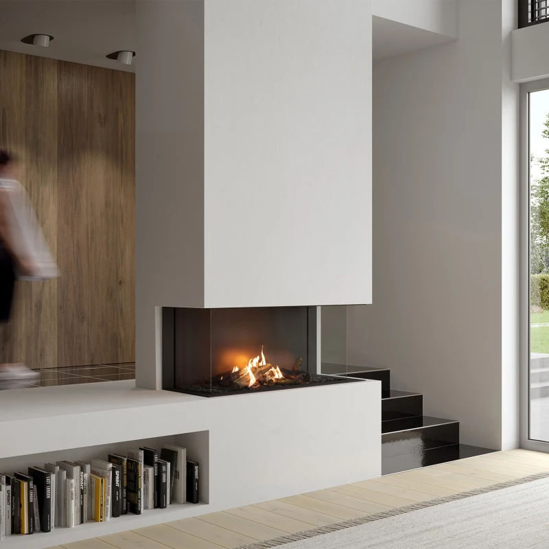 Faber MatriX Hybrid 1050/500 III gaspejs med 3-sidet design og manuel kontrol.