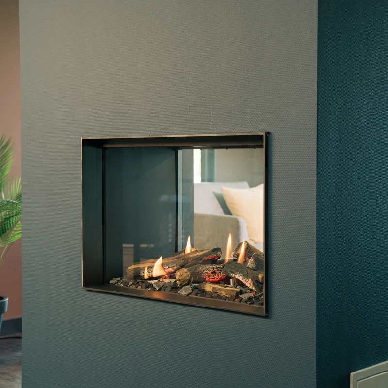 MatriX Hybrid 800/500 ST gaspejs fra Faber med sort finish og moderne design