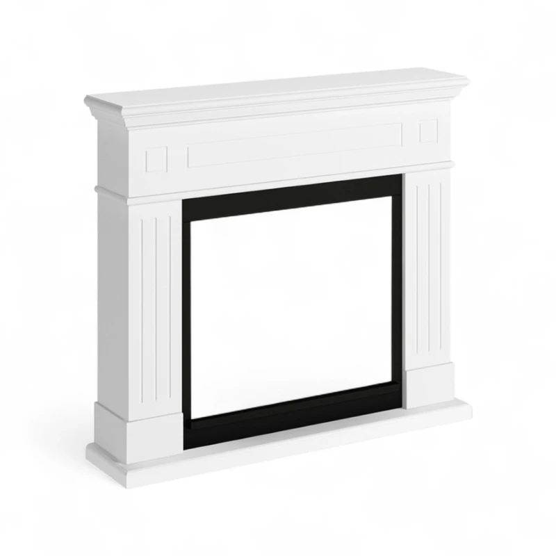 TAGU Larsen Hvid - Fritstående pejseramme uden indsats | Køb nu TAGU Larsen Hvid - Fritstående pejseramme uden pejseindsats