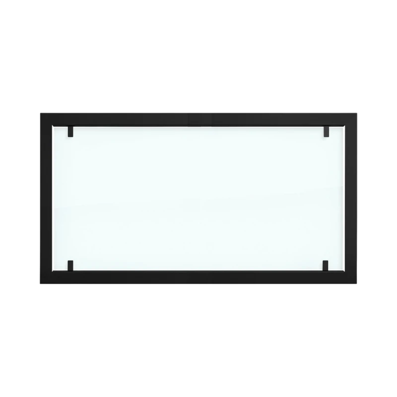 Yderramme i sort st&aring;l med fuld glass til Foco 1100 biopejse