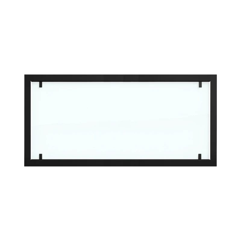 Yderramme i sort st&aring;l med fuld glass til Foco 1500 biopejse