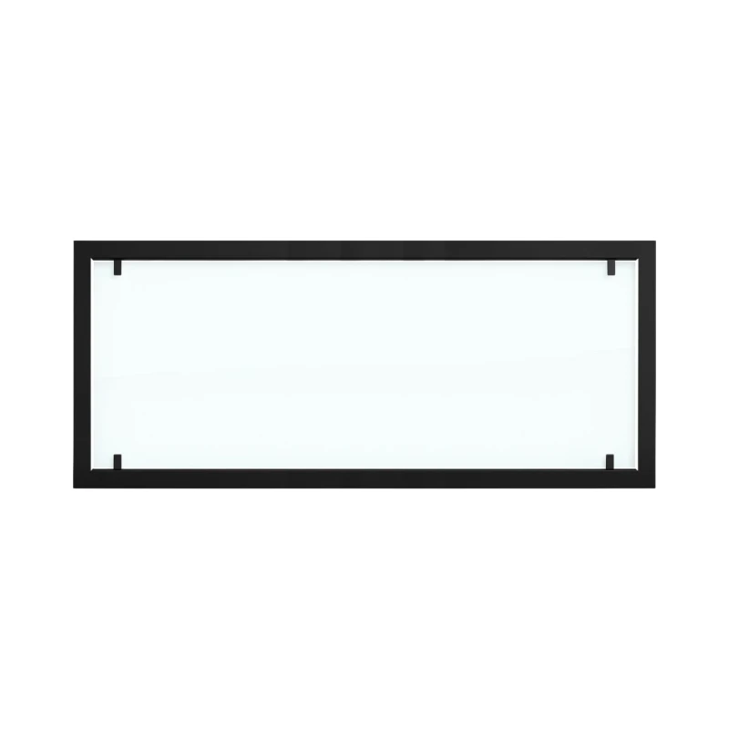 Yderramme i sort st&aring;l med fuld glass til Foco 1800 biopejse