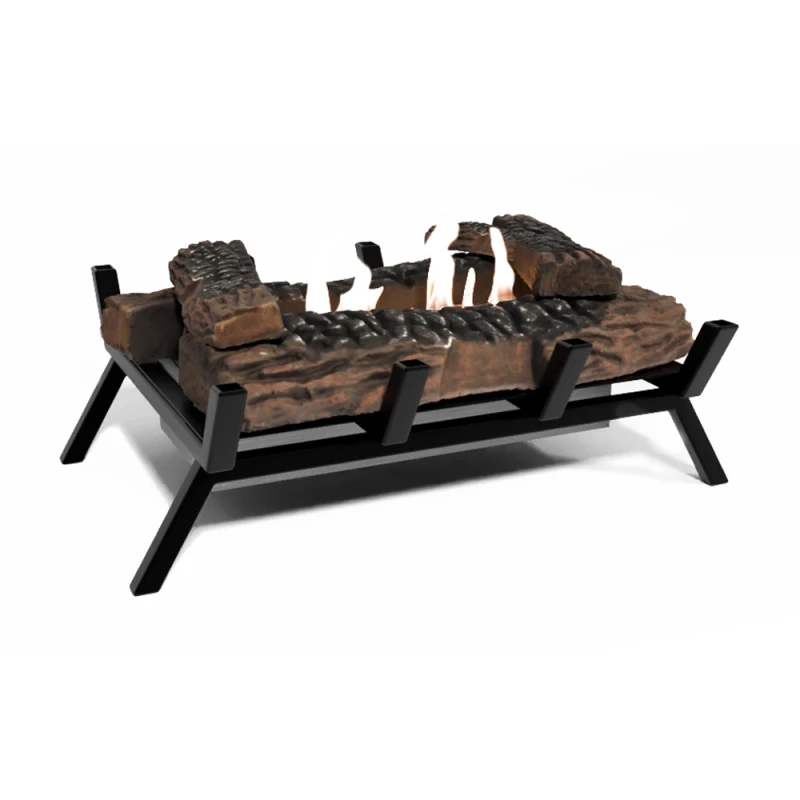 Grate M - 40 cm bred fritst&aring;ende biopejs indsats med keramisk dekorationstr&aelig;