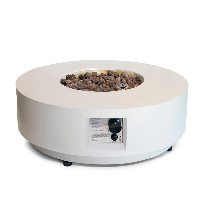 Estate Rund 76 Oyster Beige Gaspejs Ildbord – Køb Online Her Estate Round 76 Oyster Beige – Rundt Gaspejs Ildbord