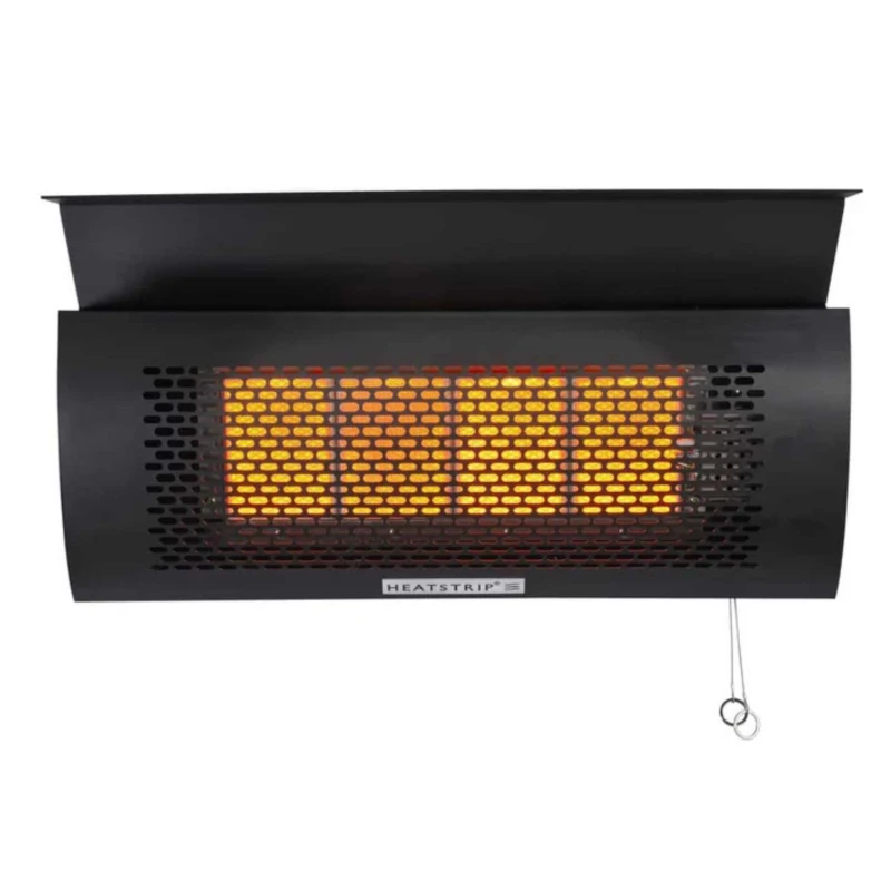 HEATSTRIP&trade; V&aelig;gh&aelig;ngt gas terrassevarmer i sort med 9,4 kW varmeeffekt