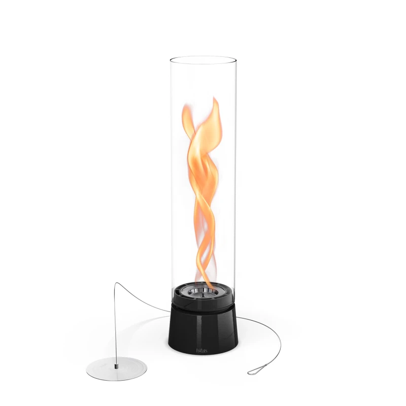 H&ouml;fats SPIN Air 1200 - Sort bordbiopejse med h&oslash;jt cylinderformet glas