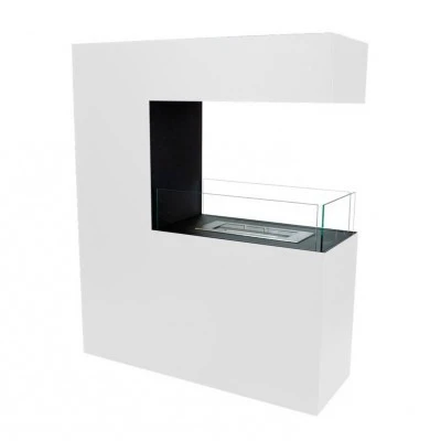 Høj Hvid Tre-sidet rumdeler biopejs | Biopejs-shop.dk Høj Hvid Rumdeler Biopejs