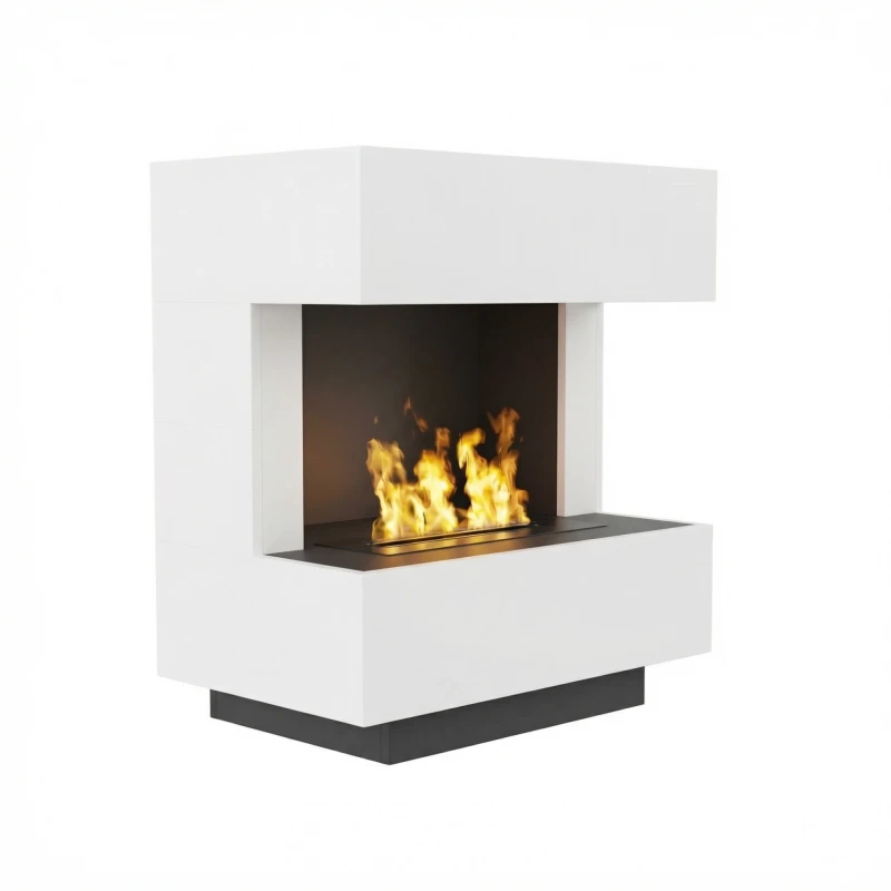 Glow Fire Kleist elektrisk damppejs &ndash; Opti-Myst Cassette 600, hvid, 90 cm x 50 cm x 80 cm