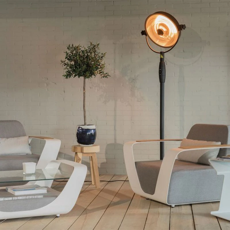 Sort terrassevarmer Retro fra Sunred