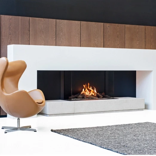 Faber Matrix 1050/650 III - Moderne 3-sidet indbygget gaspejs i sort