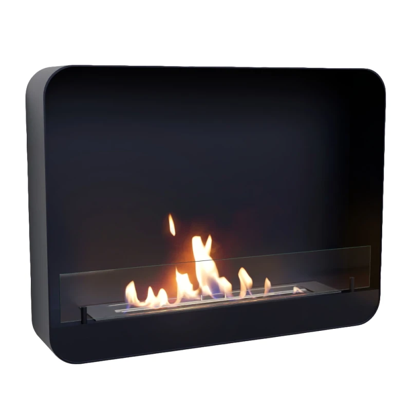 Ohio 80 Sort Væghængt Biopejs – ScandiFlames | Køb nu Ohio 80 væghængt biopejs i sort fra ScandiFlames – kompakt og moderne skorstensfri løsning til hjemmet