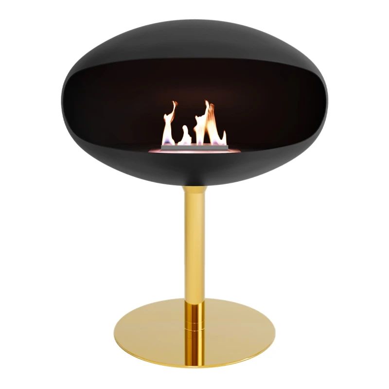 Cocoon Fires Pedestal Sort/Messing Biopejs – Køb Online Cocoon Fires Pedestal sort med messing fod fritstående biopejs