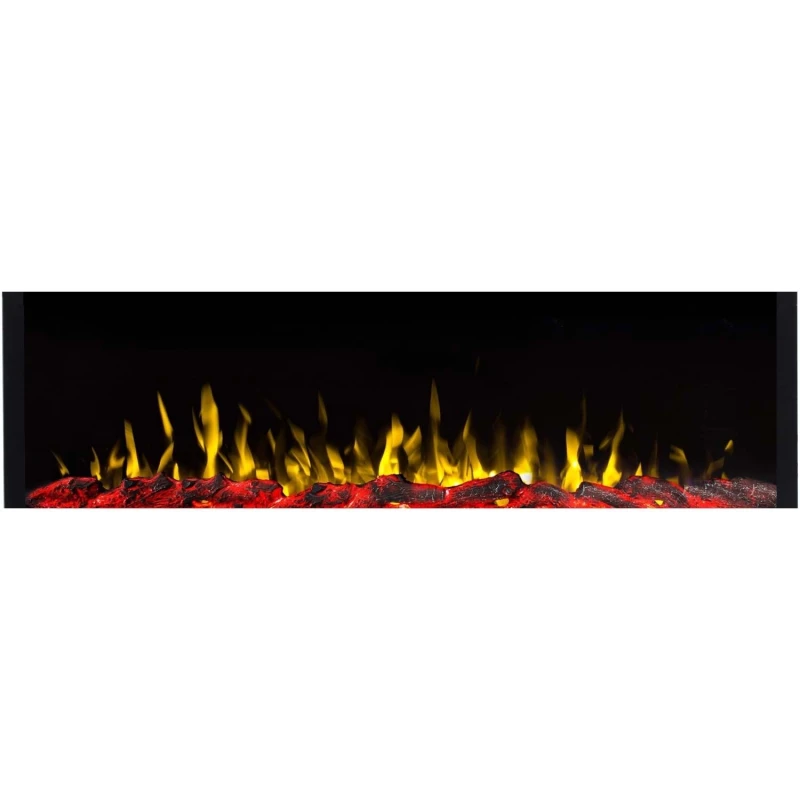 Aflamo Pride Slim 127 cm sort v&aelig;gmonteret elektrisk pejs