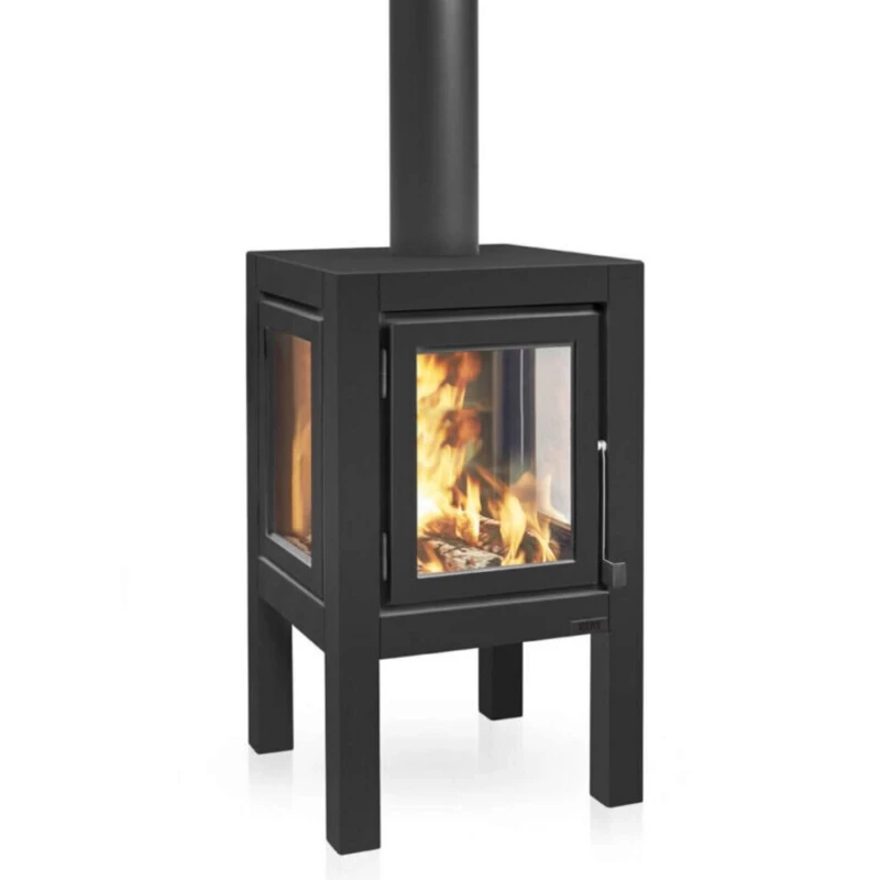 Quaruba XL sort st&aring;l havepejs