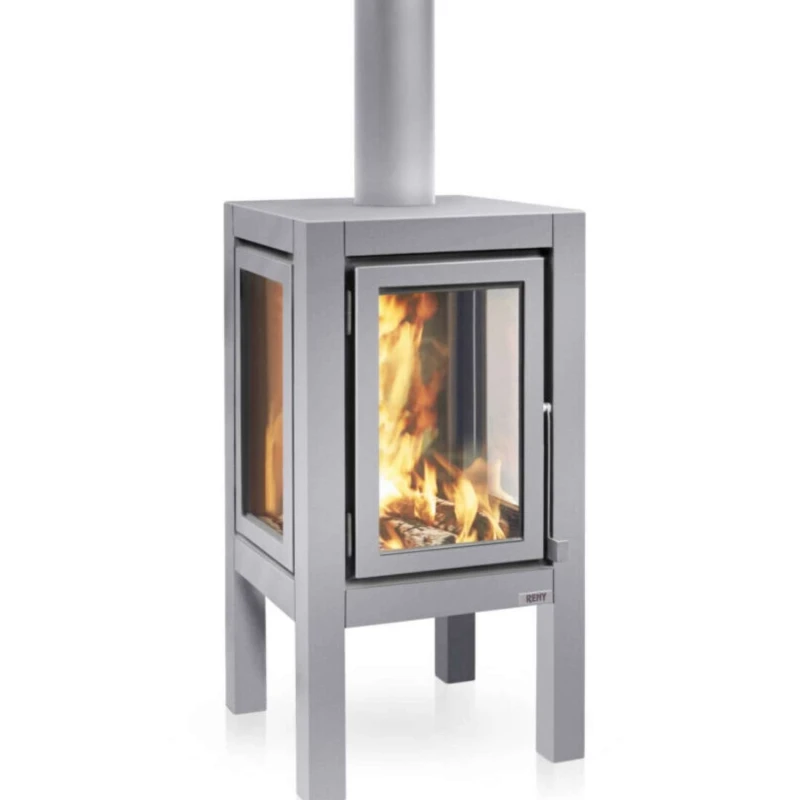 Havepejs i mat stål Quaruba XXL havepejs i mat stål