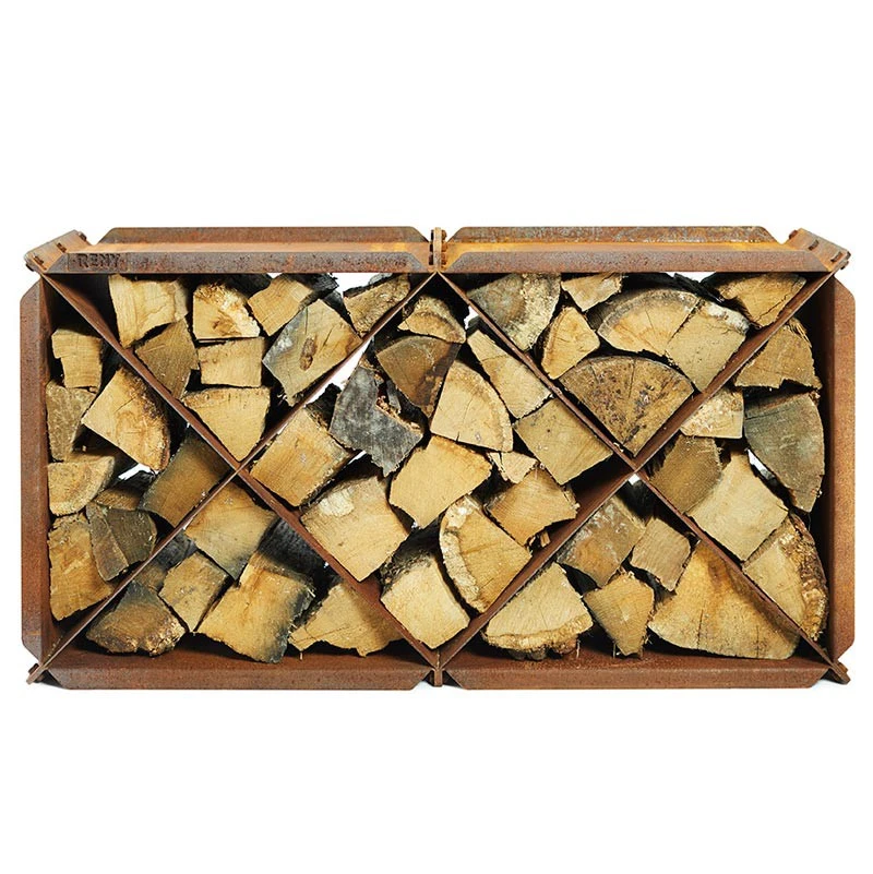 Br&aelig;ndeopbevaringsmodul i corten st&aring;l BloXX