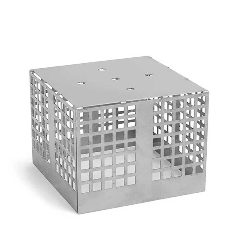 Firkantet skorstensgitter til havepejse