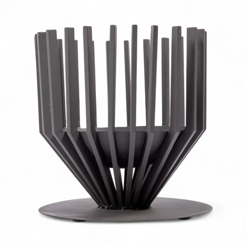 RedFire B&aring;lkurv &Oslash;44 Medium i sort st&aring;l &ndash; perfekt til udend&oslash;rs brug