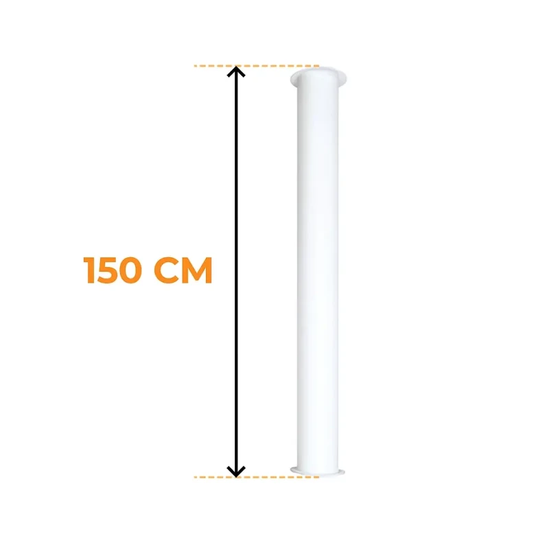 ScandiFlames Toronto Monteringsr&oslash;r Hvid 150 cm