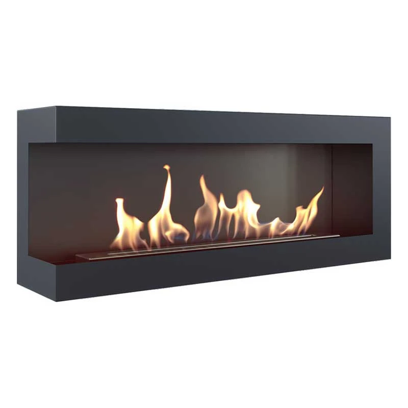 Venstrevendt 120cm indbygnings ethanolpejs