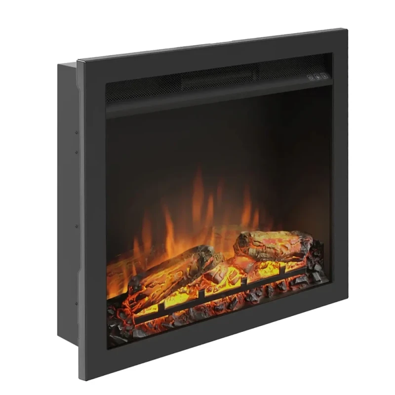 TAGU PowerFlame 1 Elektrisk Pejsindsats &ndash; Slank 15 cm Dybde, Installation p&aring; V&aelig;g eller Karm