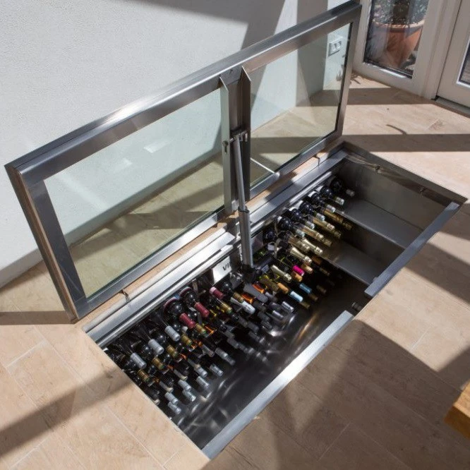 212 flasker vinkælder i gulv Vinorage vinkælder 212 flasker